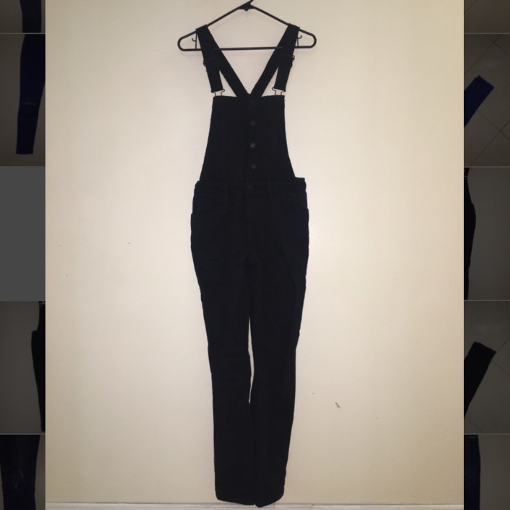 NEW Women’s Black Overall Denim Pants